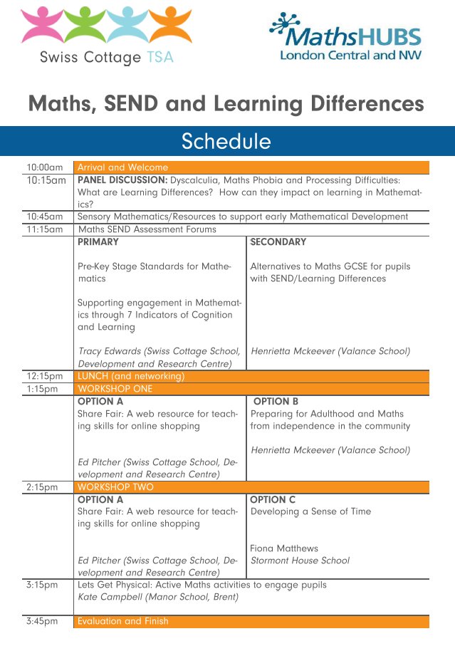 Swiss Cottage School On Twitter Our Free Maths Send Conference