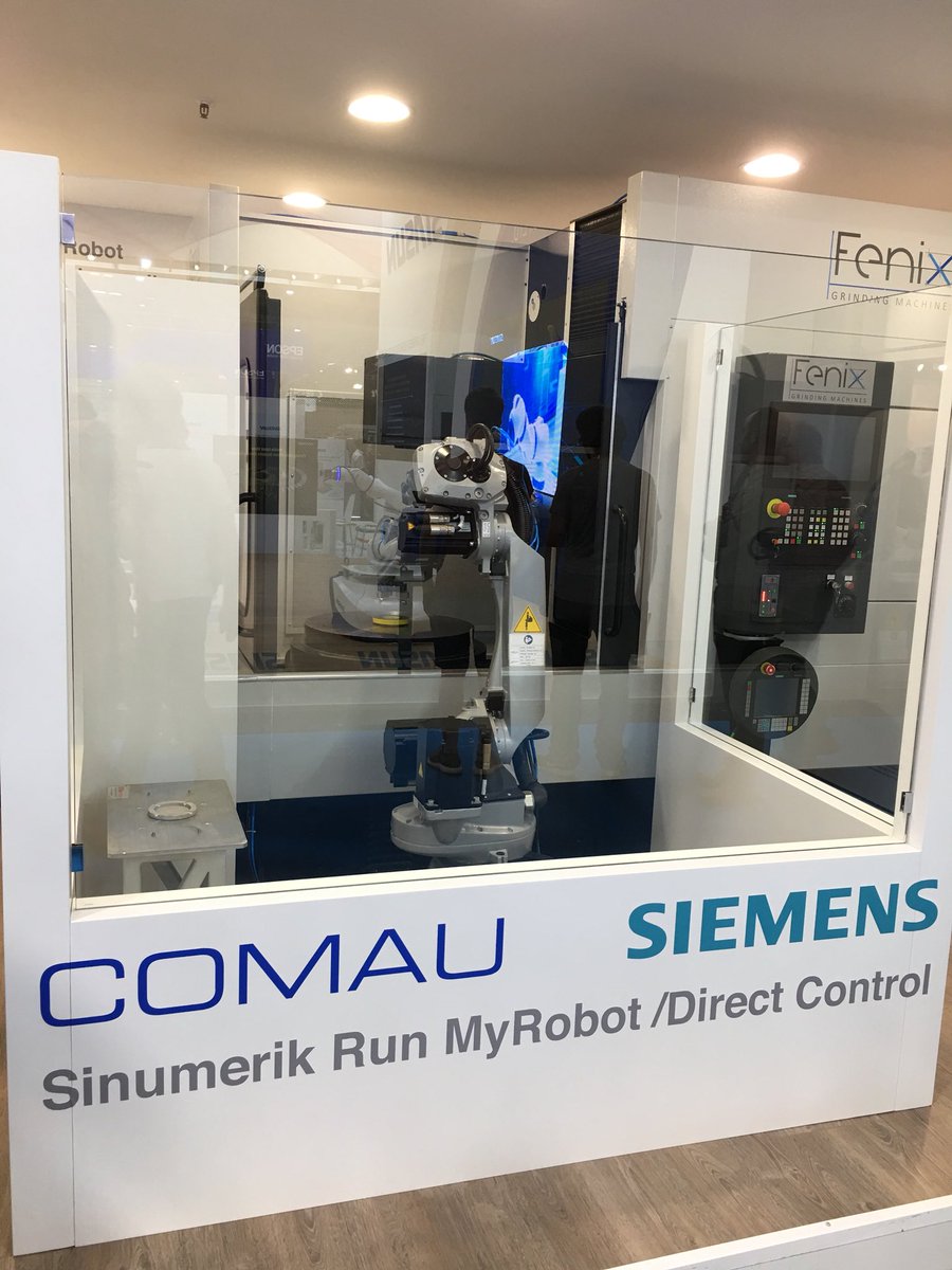Katharina_Lamsa's tweet image. A common language for #robots and machine tools? With #siemens Run MyRobot – an extension of #Sinumerik – #robots can be seamlessly integrated into the controls of #CNC machines. Check in @automaticafair @Comau and read more in Pictures of the Future sie.ag/2tmqErz
