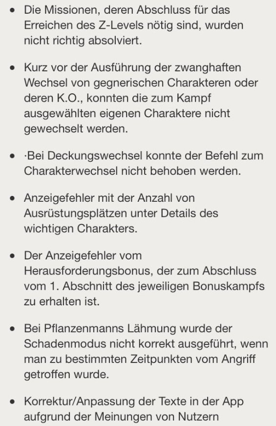 DBLegendsDE's tweet photo. [UPDATE/NEWS]
#DBLegends
❗️Hauptstory erweitert❗️
❗️Spielbalance Änderung❗️
❗️Fehler Behebung❗️ https://t.co/UdjsvC1Y2E