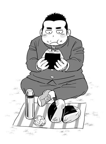 オニギリ食べるオニギリ 