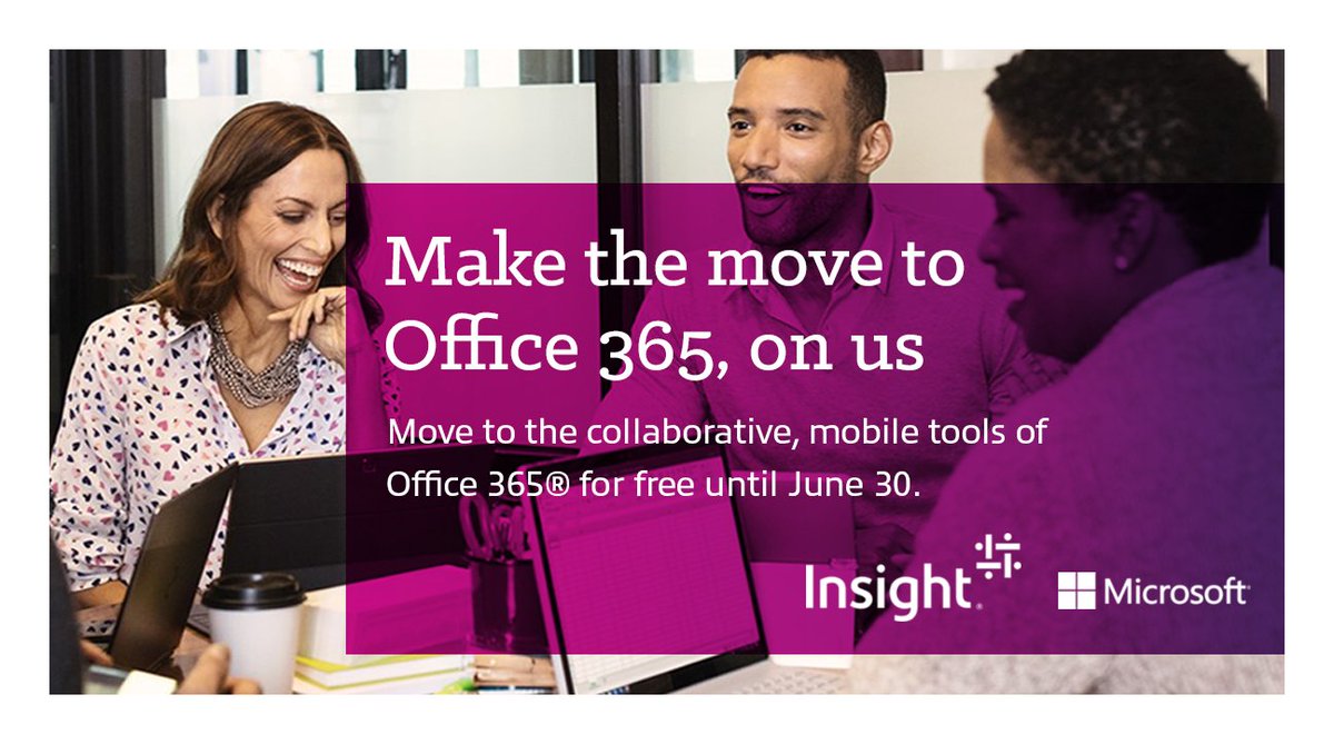 Meglowryy's tweet photo. To help ease migration obstacles, Insight is offering free Office 365® email migrations and in-depth technical expertise to help manage your migration. https://t.co/1PjaXrUx0p https://t.co/wBxedMK5qj