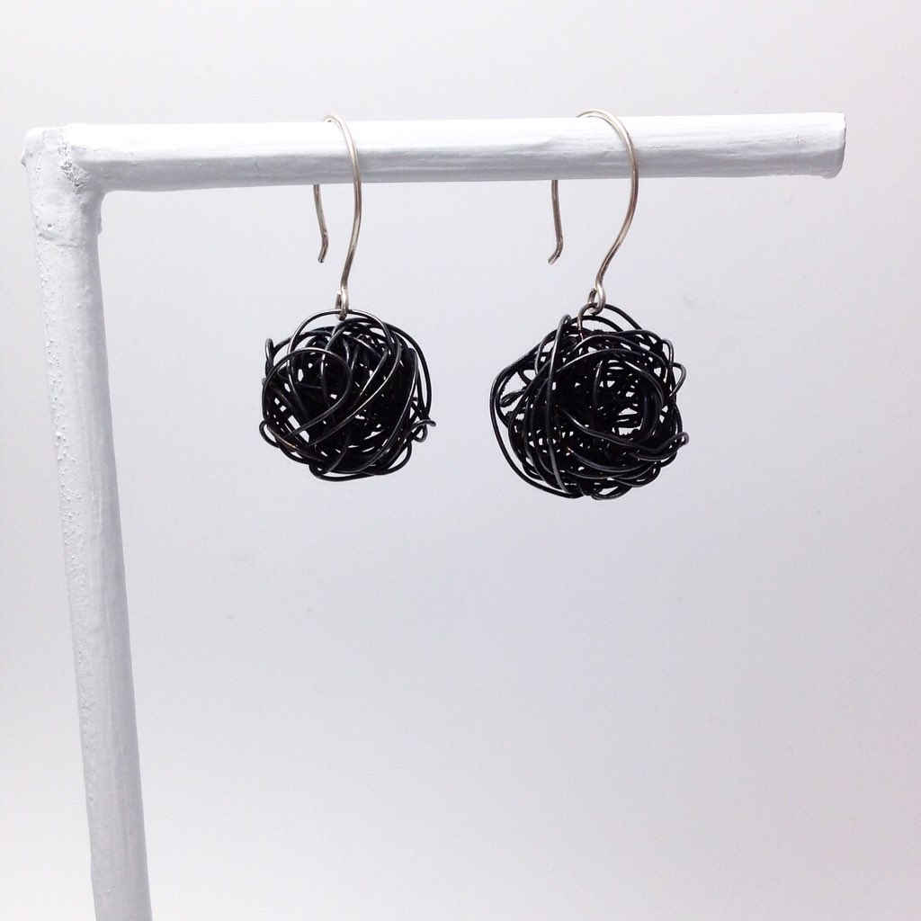EKerrPatton's tweet photo. 19/52 finally back on the #52earringsproject these #Chaos #earrings reflect the last month! #mentalhealth #anxietytothemax https://t.co/tWl94NKsyi