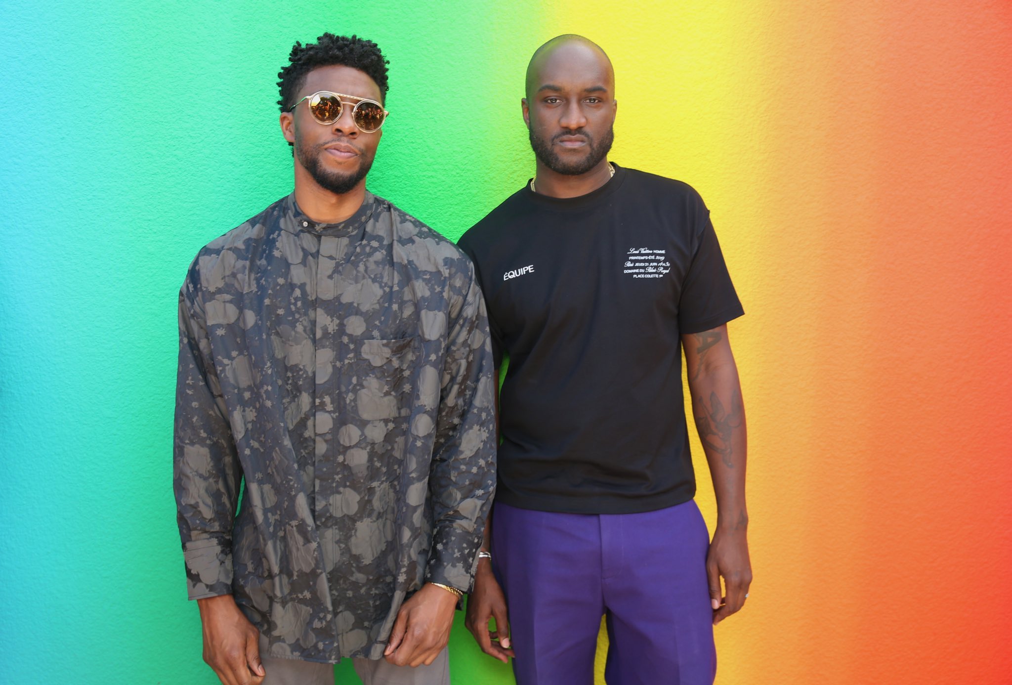 Chadwick Boseman Debuts Virgil Abloh's First Designs for Louis