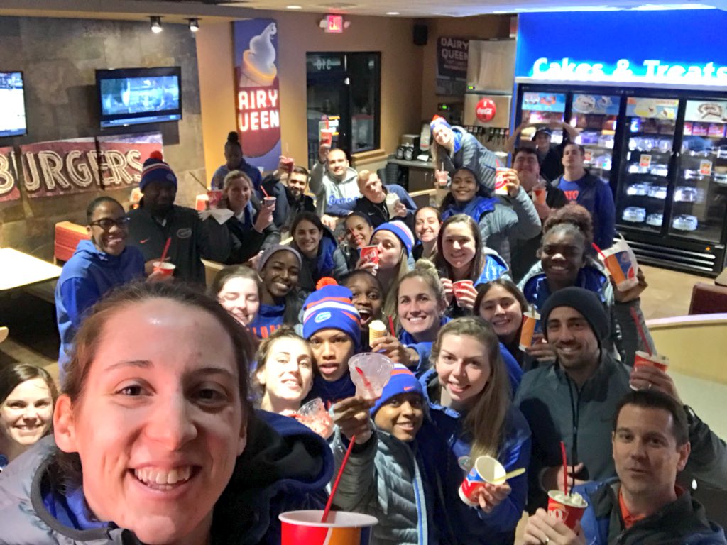 GatorsWBK's tweet photo. The best/only kind of selfie is a road win ice cream selfie.
Happy #NationalSelfieDay from your favorite selfie squad 🐊🏀.
#ChompLife https://t.co/iEhFAvSNhe