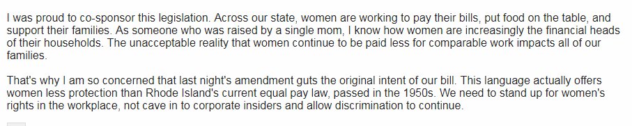 kathyprojo's tweet photo. .@AaronRegunberg also speaks out against reworked pay-equity bill, he co-sponsored, in the form it came out of House Labor last night: https://t.co/pJBT9CqCjo