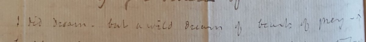 acplatt87's tweet photo. In a 19C letter to a husband to his wife, while away on business:

'I intend now to have a little sleep and hope to meet you in a dream'

*morning*

'I did dream, but a wild dream of beasts of prey'. 😂🤣🐅🐺

#dreamfail #victorianmarriage #researchgems #PhD https://t.co/DcYGuQ7CSF