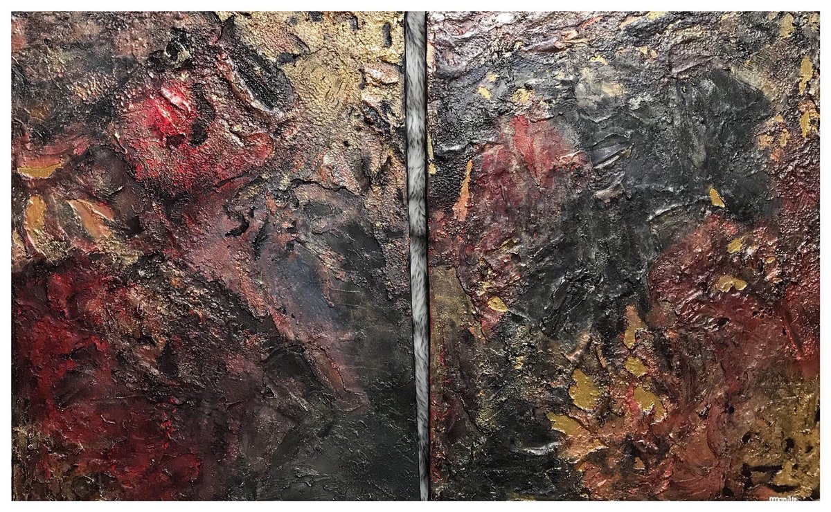 ateliermanille's tweet photo. 02 mai - 10 juin 2018,
Sombre clarté.
Châssis entoilé 40x50 cm x2
Techniques mixtes,
Tableau en relief
#art #artist #arte #arts #peintre #artistepeintre #peinture #peinturecontemporaine #techniquesmixtes #relief #tableau #abstractart #abstractpainting #abstrait #abstract https://t.co/7ikljBAUpk
