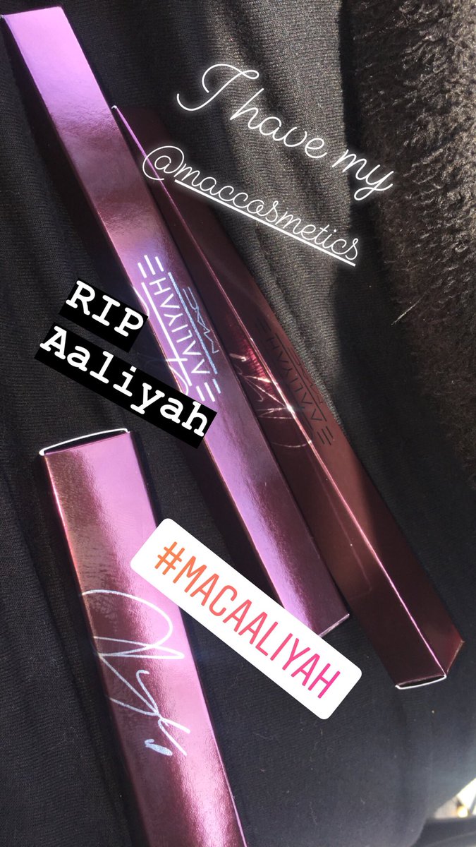 iRoyalThighness's tweet photo. I got my @MACcosmetics @AaliyahHaughton !!! #maccosmetics #mac #AaliyahForMAC #AaliyahMACCollection https://t.co/PQ5JAyPboP