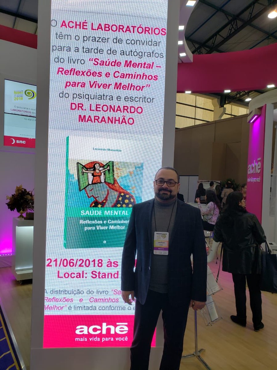 LeoMaranhaoA's tweet photo. Daqui a pouco, lanço o meu segundo livro em tarde de autógrafos no #Brain2018. Obrigado à @Ache_Lab pelo relevante apoio. https://t.co/DrpzG8z3cp
