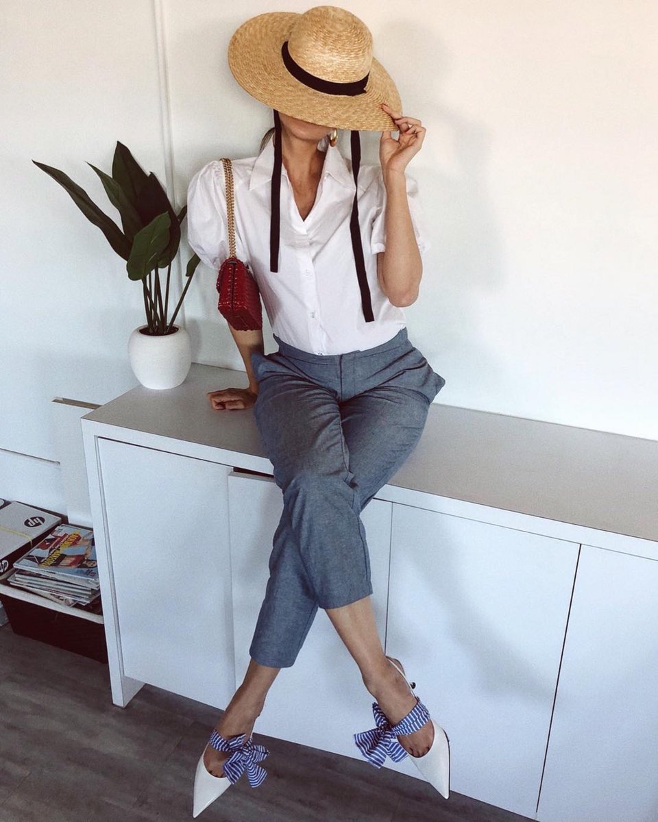 BLANC_ECLARE's tweet photo. @CHRISELLEtweets channels minimalist Victorian in our timeless HERA blouse. 
#blancandeclare #chrisellelim #herablouse #ss18 https://t.co/QYNaC2eqpV