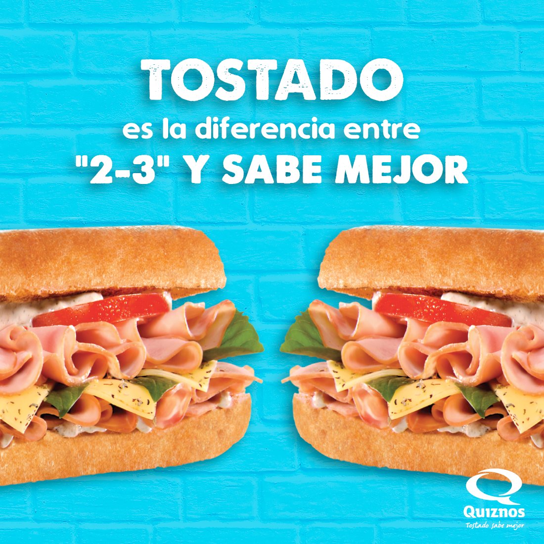 quiznosmx's tweet photo. Sándwiches hay muchos, pero sólo con nosotros podrás  descubrir por qué #TostadoSabeMejor. ¡Todos los días tenemos un #Qsub diferente que te encantará! 😉😋😎 https://t.co/ktW8EUPr6P