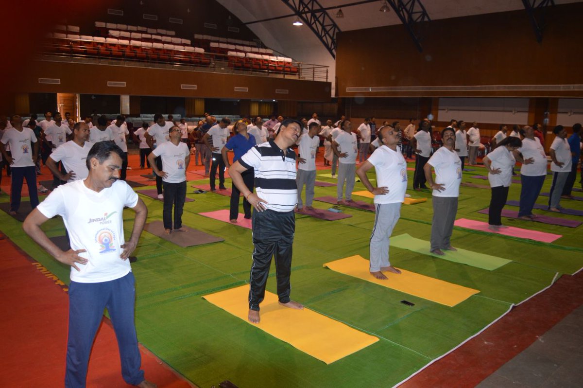 Health is wealth. Jindal-ites and their families celebrate  #InternationalYogaDay at Jindal Power Limited, Tamnar in Chhattisgarh today with vigour and enthusiasm. Catch a glimpse of few pictures of the celebration. #YogaforPeace #YogaForHarmony