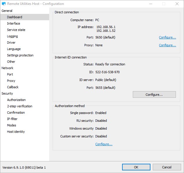 open port for remote utilities windows server