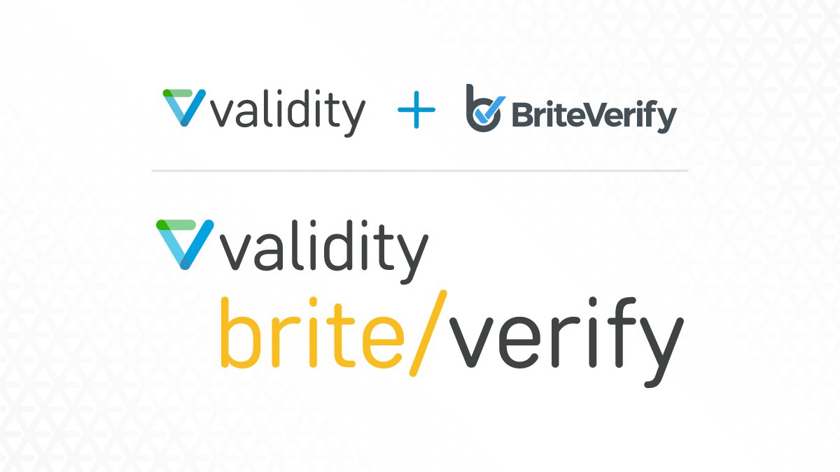 TrustValidity's tweet photo. #AcquisitionAlert - Validity is adding to its data quality product suite, Validity #DemandTools, #DupeBlocker &amp; #PeopleImport, now includes #BriteVerify, a market leading email verification tool. Now, you can #Trust your data even more! #EmailMarketing #DataQuality https://t.co/UIQZVbMx3b