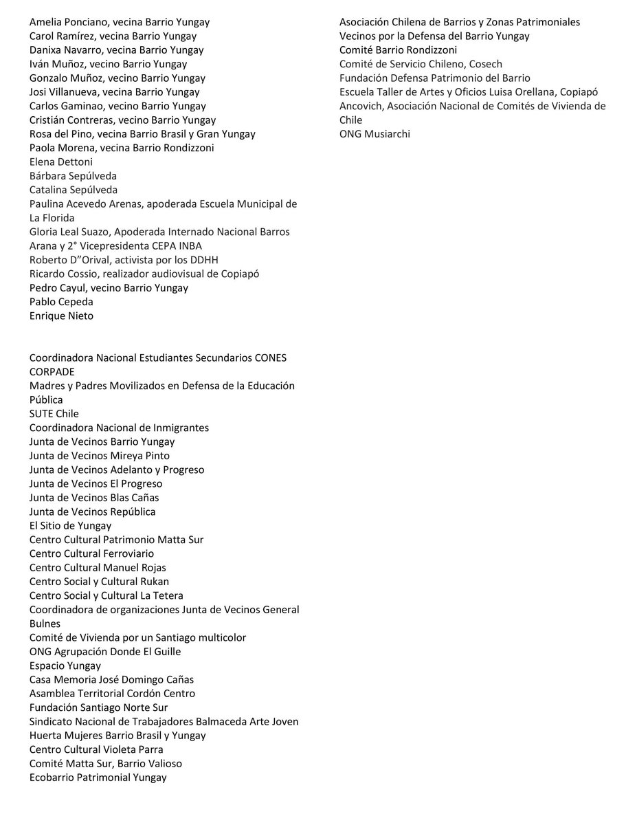 JVBarrioYungay's tweet photo. Ya somos más de 220 personas y organizaciones diciendo #NoAlCierreDelAmunategui 
9 diputados/as, 5 cores, 4 concejales/as, comunidad educativa, ex-estudiantes y vecinos apoyando.

Nos encontramos el sábado 23 de junio, 10am, en puerta. Voluntariado de limpieza y pintado de Liceo. https://t.co/GhnAvVdSPO