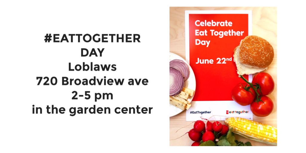 BroadviewDanBIA's tweet photo. Join @LoblawsON at 720 Broadview Ave tomorrow, June 22nd, from 2-5pm as they fire up their BBQ for customers, colleagues and community for their #eattogether Day in the Garden Center, no charge to enter. They will be collecting donations for PC Child Charity. See you there! https://t.co/4mmbSAJJQJ