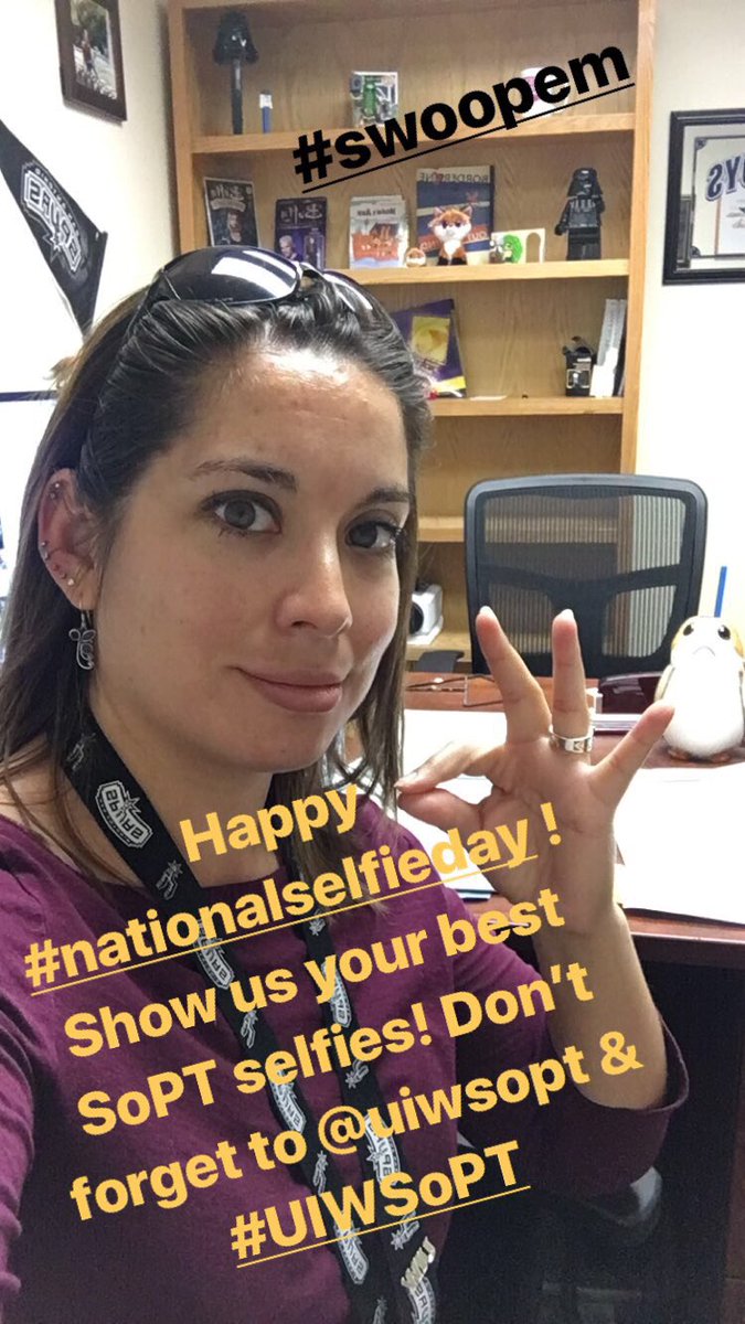 UIWSoPT's tweet photo. Happy National Selfie Day! Show us your best SoPT selfies! Don’t forget to @ us and use #UIWSoPT! #NationalSelfieDay #physicaltherapy #UIW #SwoopEm #gocardinals https://t.co/pynURSRsFt