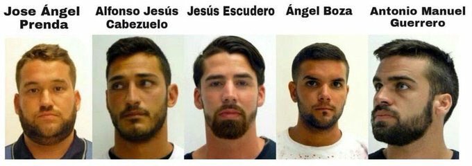 #LaManada anda suelta pero tengo la sensación de que van a desear no haber salido. Son estos.