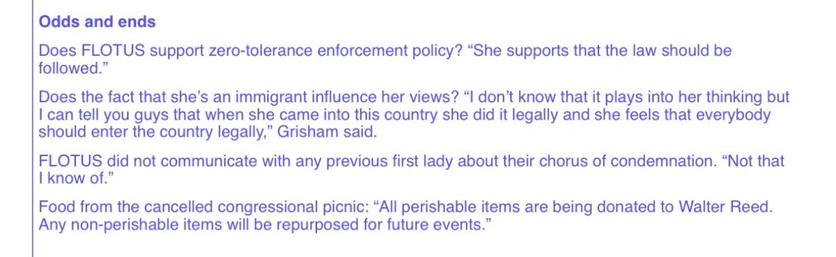 NewsNetNews's tweet photo. ๐บ๐ธ #KeepFamilesTogether - @FLOTUS SPOX @StephGrisham45 - @MELANIATRUMP: Ref @POTUS Exec Order: Sheโll support reunification - Ref status as immigrant: She believes ppl should enter legally - Ref Spk w Fmr FLโs: SPOX not aware of any contact ๐บ๐ธ๐ผ #BorderBabies #Immigration https://t.co/0KhQS7lzs4