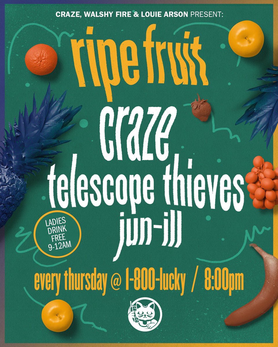 TheFashionDJ's tweet photo. Hello my name is @masterfeathers and I support @CRAZEARONI @TelescpeThieves and #junill @1800luckymia #ripefruit every Thursday come hangout tonight. https://t.co/d0sYPBxVsV