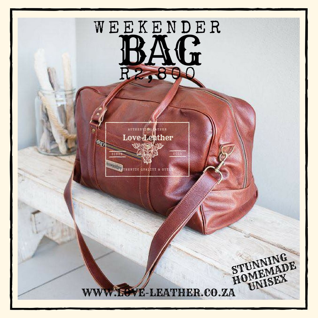 The Love-Leather Weekender - super spacious, super sexy, super leather - R2,800 - buff.ly/2Hj2K6N or order via anj@love-leather.co.za