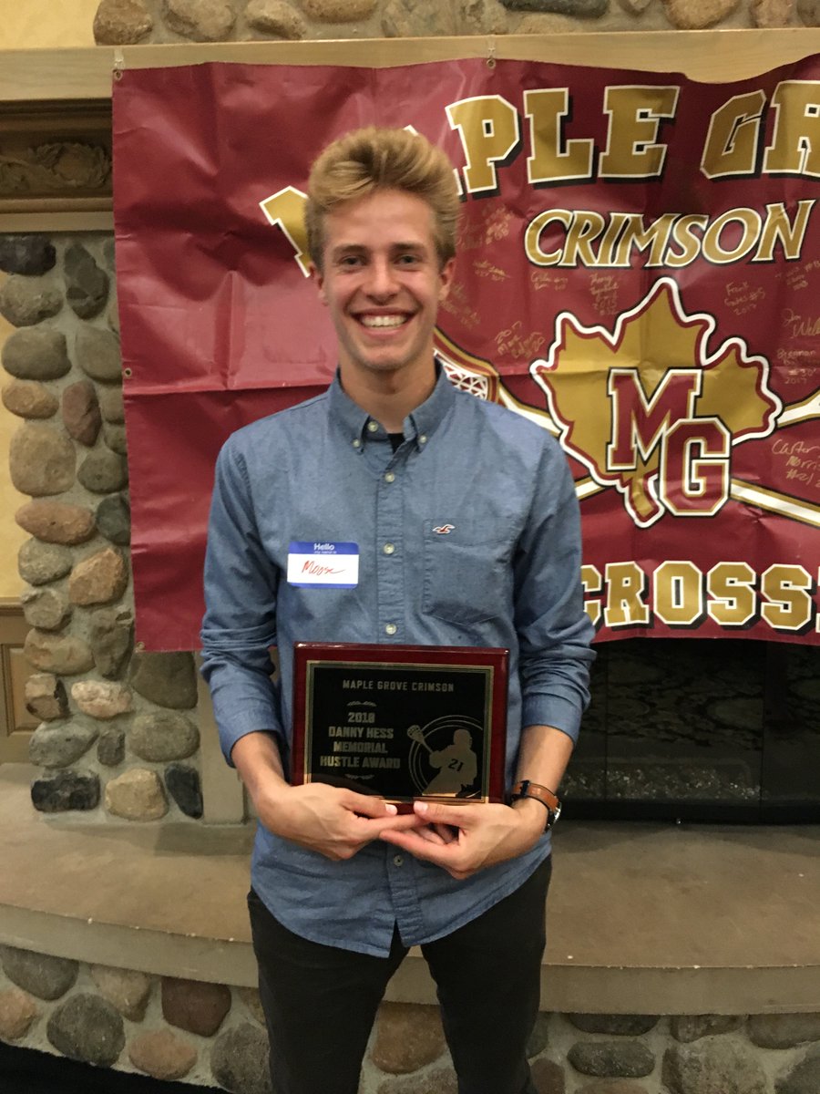mgcrimsonlax's tweet photo. Congratulations to Carter "Moose" Morissette on being awarded the 2018 Danny Hess Memorial Scholarship https://t.co/33OFN4Y5iw