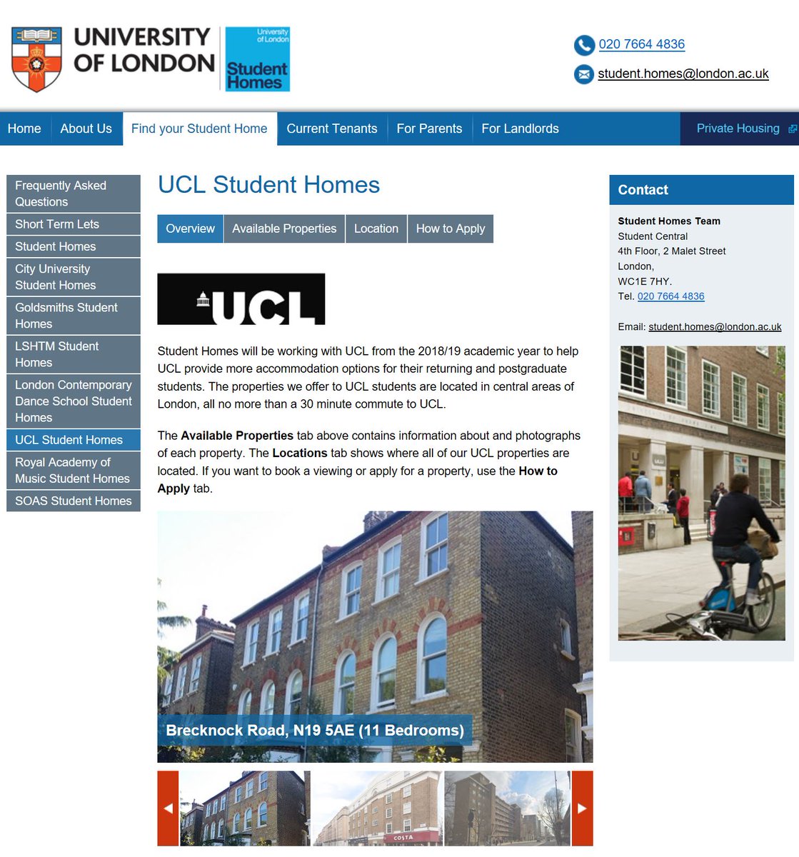UoLStudentHomes's tweet photo. Are you a #UCLstudent looking for accommodation with UCL as your guarantor?
Check out our #student homes in #London https://t.co/XiX7gFYOp6 https://t.co/8BGRtvfQXd