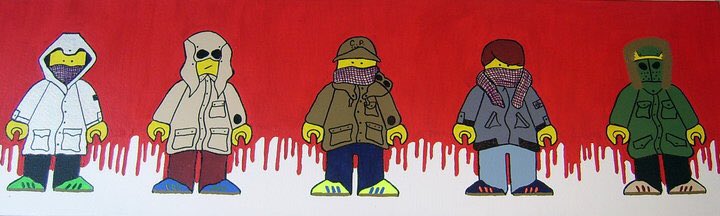 stevengrocock's tweet photo. Unfortunately the artist passed away a few years back but this week I rediscovered loads of stickers. This style might pop up in an area near you soon. #BRICKZnSTONES #Casuals #WeekendOffenders #Lego #TooGoodToLego https://t.co/oXKsFTjBo6