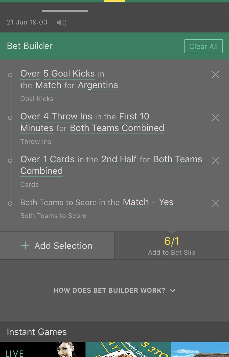 WorldClassTipp's tweet image. Today we land the bet builder!