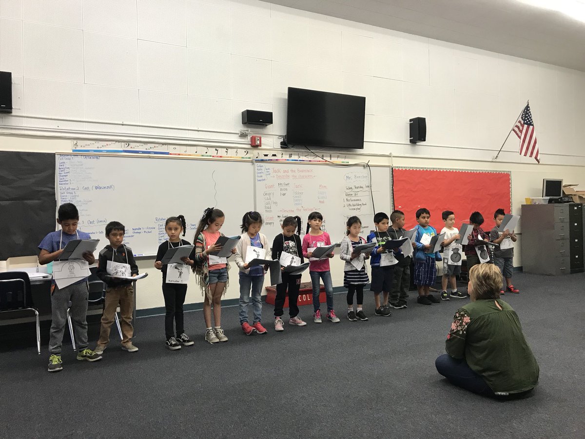 RachelM1015's tweet photo. Primary EL JumpstART students performing Reader’s Theater #FSDlearns #ELjumpstART https://t.co/TsI0aHOGMm