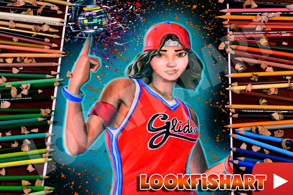 drawing fortnite battle royale triplethreat basketball skin fortnitegame - girl basketball skin fortnite