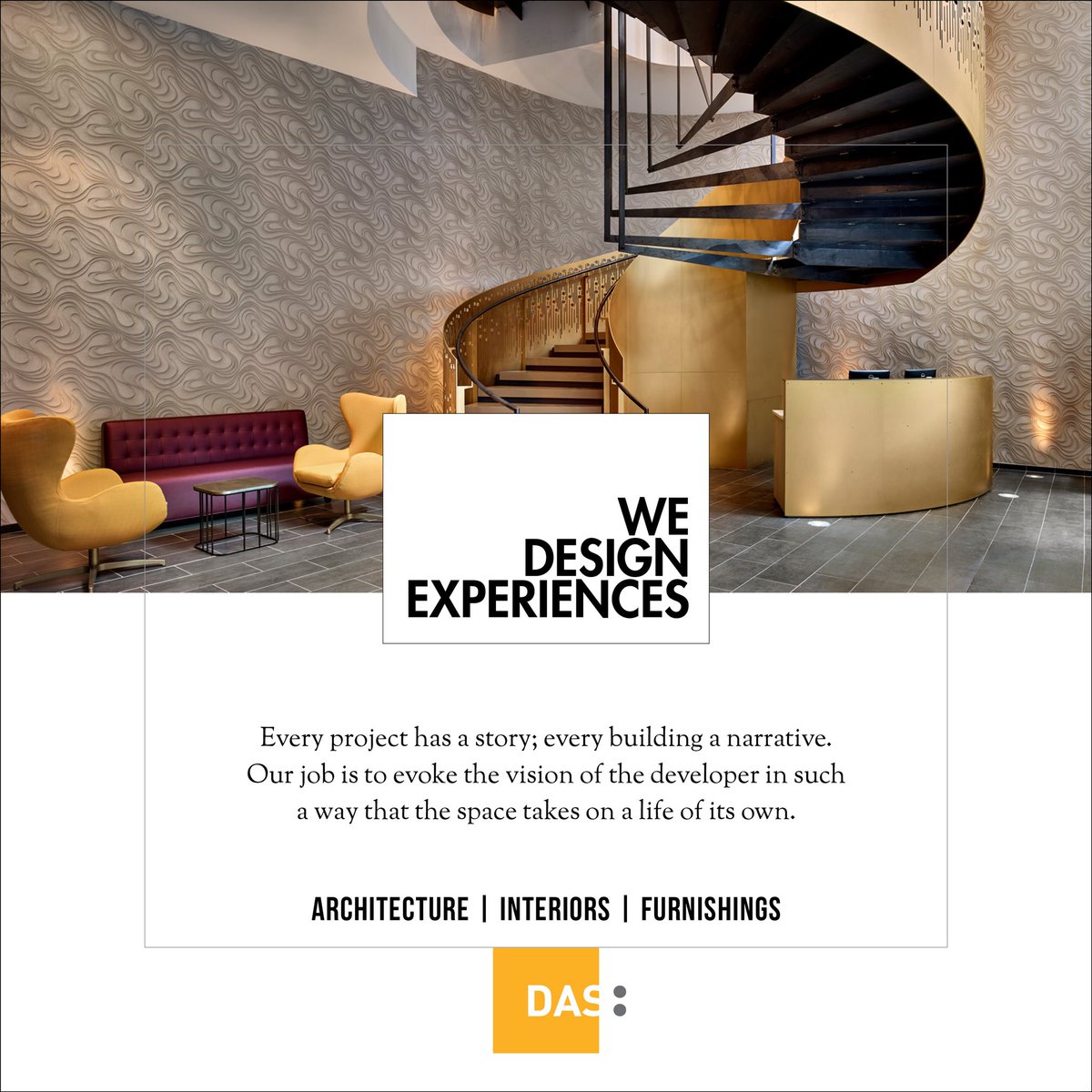 DAS_Architects's tweet photo. DAS Architects. We Design Experiences. #architecture #architect #interiordesign #design #hospitality #residential #mixeduse #wedesignexperiences @cambriaphilly @PearlPropPhilly https://t.co/auDbTi4XUC