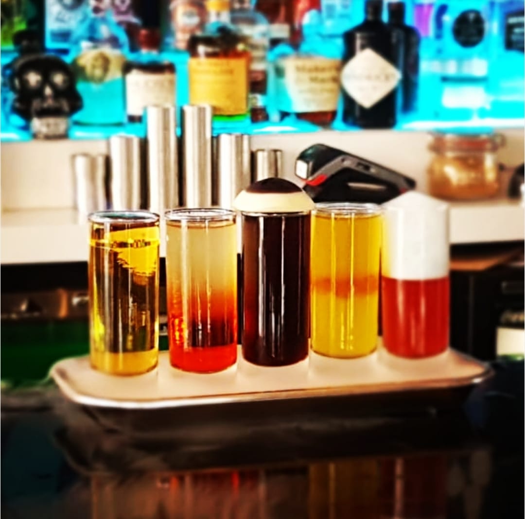 DiscoverLeices's tweet photo. We visited the newly opened @SpiritsBarUK in Leicester.

The venue is unlike anywhere in the city, with a unique gothic feel.
 
The stars of the show were the fantastic cocktails. Our favourites were the Mango &amp; Chilli Margarita, Cherry Bakewell &amp; Phobia.

#Leicester #Cocktails https://t.co/NmqIXY9WDJ