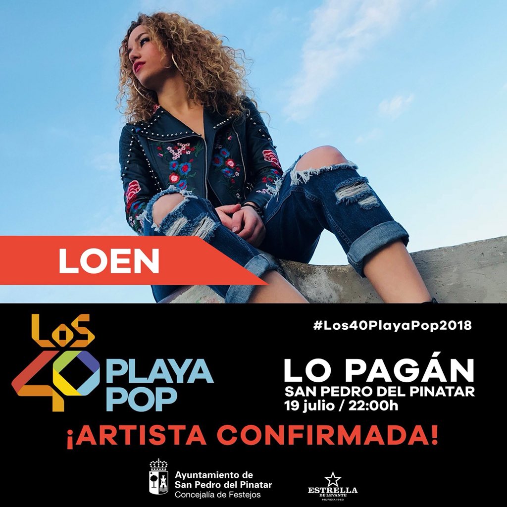 Soy ARTISTA CONFIRMADA !
para #LOS40PlayaPop 2018 en LO PAGÁN  con @PinatarInfo y <a href="/Los40_RM/">LOS40 RegióndeMurcia</a> 
Gracias <a href="/TonyAguilarOfi/">Tony Aguilar</a> ❤️  gracias <a href="/jguillenradio/">Joaquín Guillén</a> !
El 19 será para recordar 🙌🏻

Nos vemos ! <a href="/FansLOS40RM/">Fans LOS40 Región de Murcia</a>