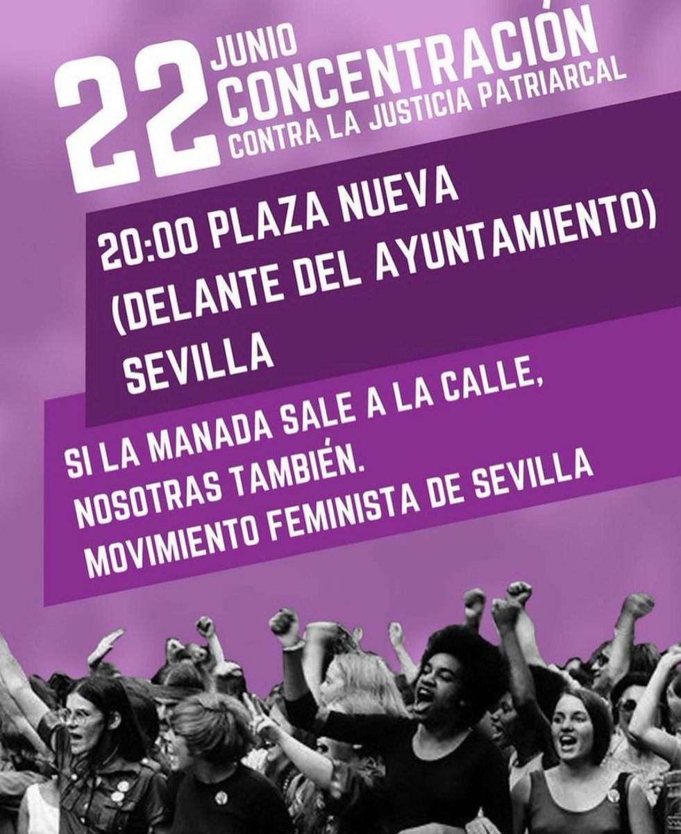 lapoderiofem's tweet photo. 🔥Contra la #JusticiaPatriarcal 🔥
🚩 Málaga 19h Pz Constitución
🚩Granada 19h Pza Nueva
🚩 Jaén  19h Sub Gobierno
🚩 Sevilla  20h Plza Nueva
🚩Almería  20h Pza Educador
🚩 Córdoba 20:30 B. GranCapitán
🚩 Huelva 19h Pza Monjas
🚩 Cádiz 19:30 Cuesta Calesas 
#Yosítecreo  #LaManada https://t.co/6rU8TMtmzJ