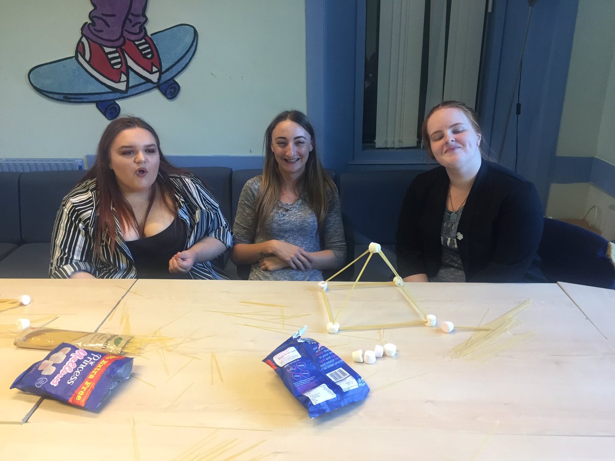 Zoe_EAYC's tweet photo. Great fun today in the S3-S6 group! Today they played games and built marshmallow-spaghetti structures. Ben and I were the ultimate judges https://t.co/cd5VtvnUjK
