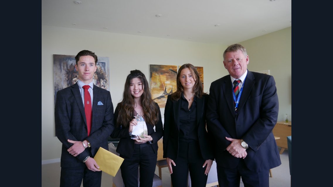 MillfieldSenior's tweet photo. Congratulations to our @MillfieldBusSt pupils Hector, Claudia and Charlotte who won a national @dragonjones award for their product concept challenge set by @levirootsmusic!

They're off to Levi's restaurant next week for their prize!
Read more about here: https://t.co/DLu8oTrV8y https://t.co/kebheMVs6D