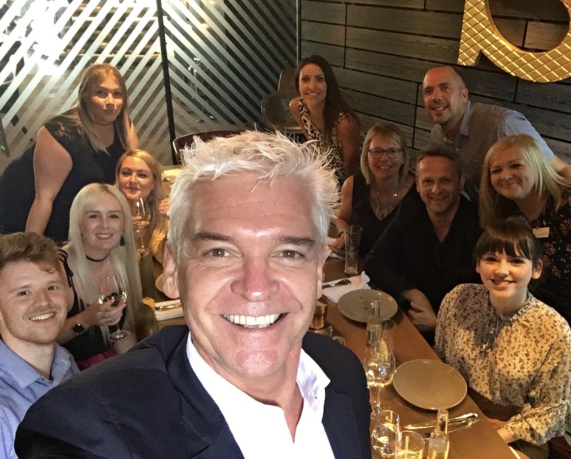 DanielPearce's tweet photo. Me @TomCruiseTTG and @RachelPoultney hanging with our buddy @Schofe at @MondrianLDN and having a hoot with @PrincessCruisesโ brilliant #drinksonschofe travel agent winners https://t.co/hH6Iw1r7oJ