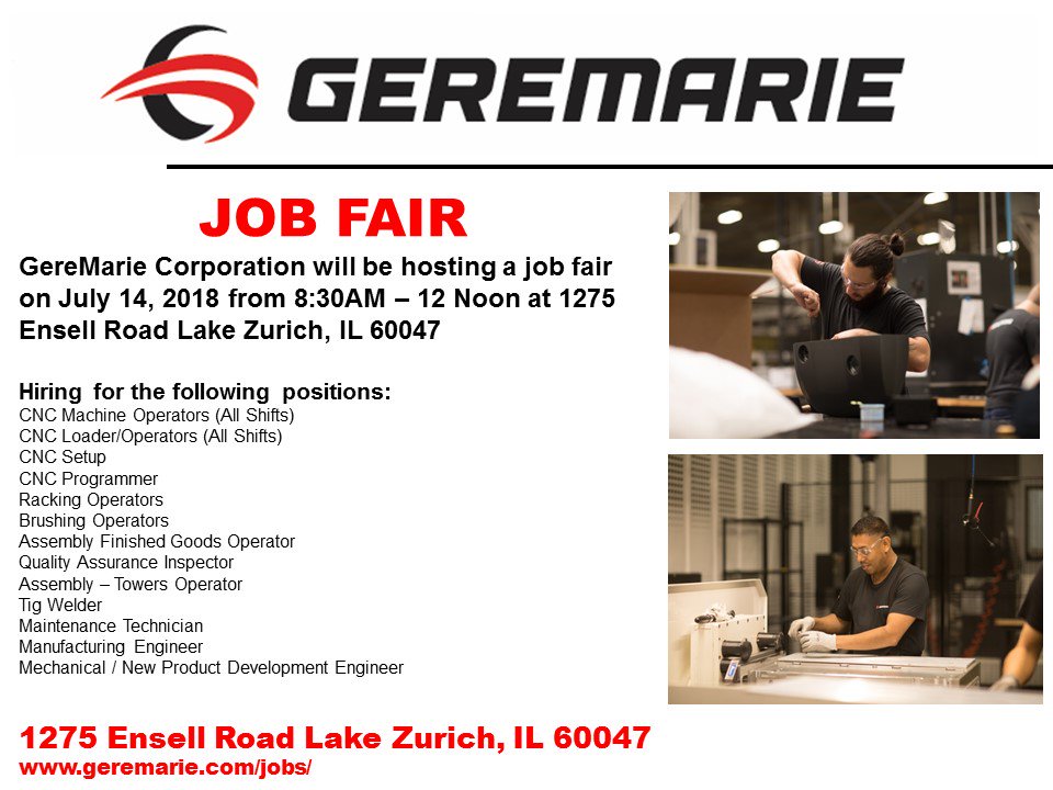 CLCCJPC's tweet photo. GereMarie is hosting a Job Fair on Satursay July 14th from 8:30am to 12 noon. Lots of job to be had! https://t.co/DCNmrnrAdK