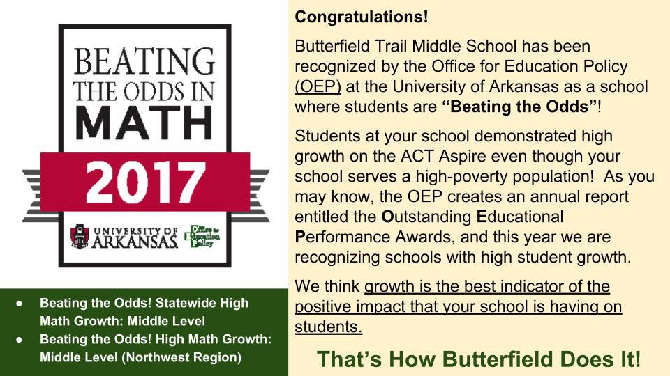 ButterfieldTMS's tweet image. Great work Butterfield!