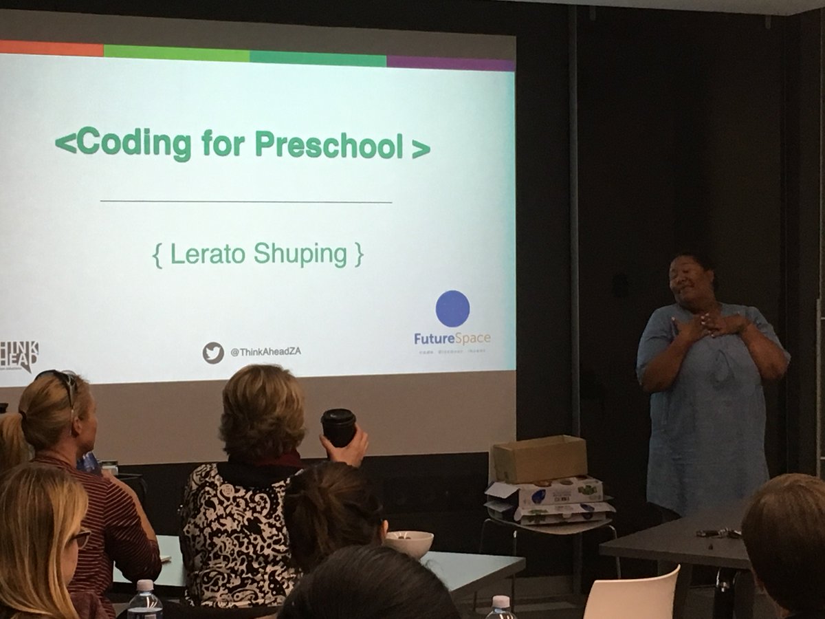 iStoreEducation's tweet photo. Coding for preschool with the wonderful @shuping_lerato Teachers having an amazing time and getting excited to code with @Sphero, Beebots &amp; Codeapilla. #problemsolving #makingteachingfun https://t.co/U1gaqeepSO