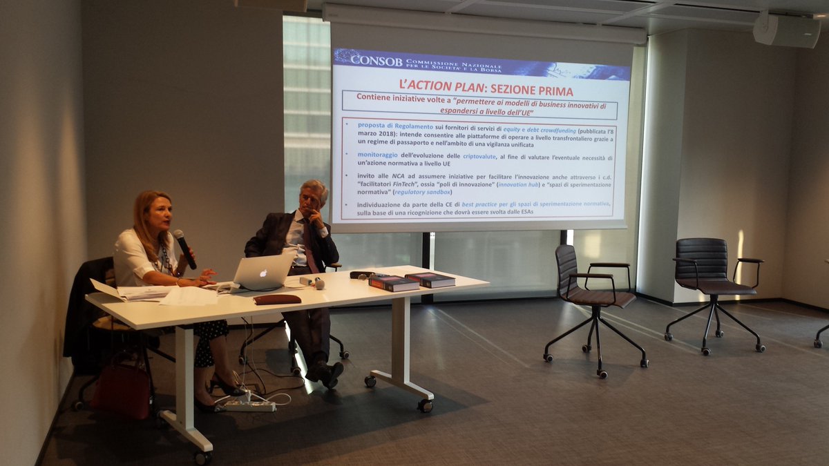 EpicSIMNews's tweet photo. Grazie a @FintechDistrict e ai relatori per l'attiva discussione ieri su CMU e Fintech Action Plan. Nella tavola rotonda utile anche l'intervento di Consob nella parentesi relativa ai vantaggi di Mifid2. https://t.co/UxdBP9kfog