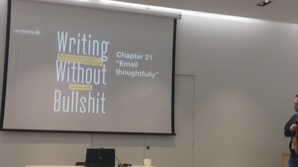 Book recommendation from @BillyMcDiarmid - "if I won the lottery I'd buy every recruiter in the UK a copy" 😁 #sosuuk