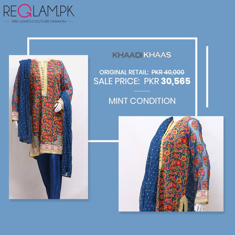 reglamofficial's tweet photo. Gear up on this wedding season by wearing the gorgeous Blue Ensemble by Khaadi Khaas at 25% off the Original Price. 
#weddingseason #KhadiKhas #SaveNow #ReGlamIt https://t.co/gzrSQo40Ul