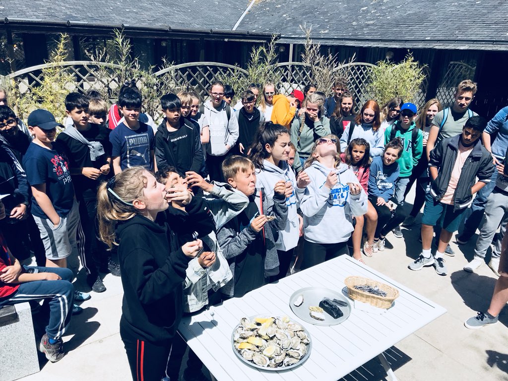 sandringhamyr8's tweet photo. France trip update: We are having a great day so far! Boat trip, lunch in Cancale and oysters! https://t.co/Eftpwz6kaS