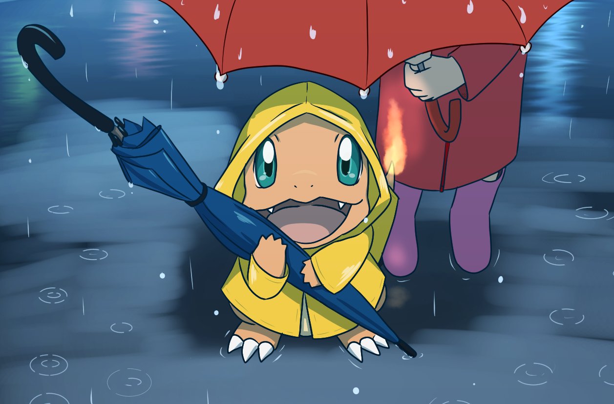 え の ん 雨の日のおむかえ ポケモンと梅雨 T Co Wdoi26d49h Twitter