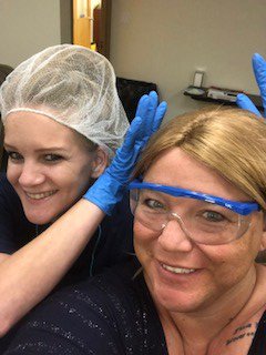StarlaRecruiter's tweet photo. Guess what today is?! That's right! #NationalSelfieDay!! To kick off the day, here are a couple of #selfies my co-worker @missmistym1972 &amp; I took at orientation earlier this week after we put on all of our proper PPE before our tour of the facility! 👫🤳#KellySelfieCenterville https://t.co/pjkwt8A5Ez
