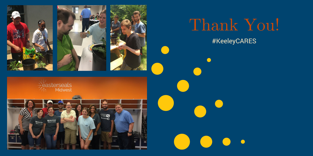 EasterSealsMW's tweet photo. @keeleycompanies volunteered with Community Connections on Friday and had a blast! #Thankyou for your continued support of Easterseals Midwest. #KeeleyCARES https://t.co/9Pc5aOvRyI