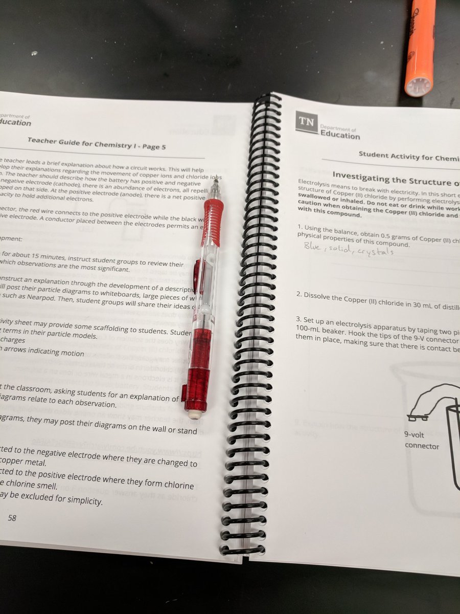 MPHSChemistry's tweet photo. Lab #1 is electric! #TNscience https://t.co/lvyO38vUgC
