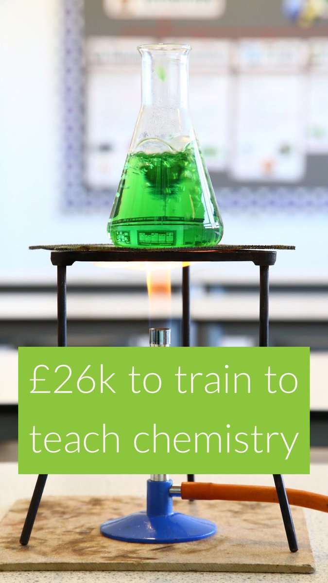 HartonTSA's tweet photo. If you train to teach chemistry, you could be eligible to receive up to £26,000 as a tax-free bursary while you train. For more information you can tweet us or send a message to our Facebook page. https://t.co/2DzLFTqWOi